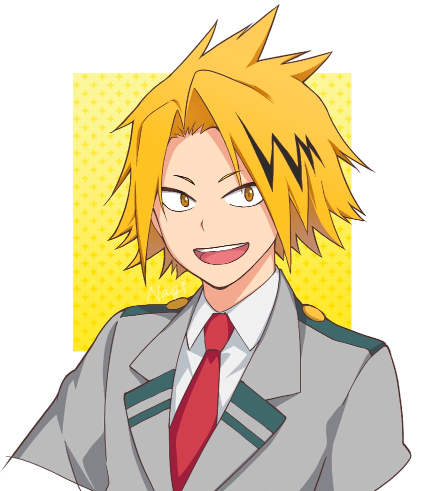 kaminari denki (boku no hero academia) drawn by nagiayase