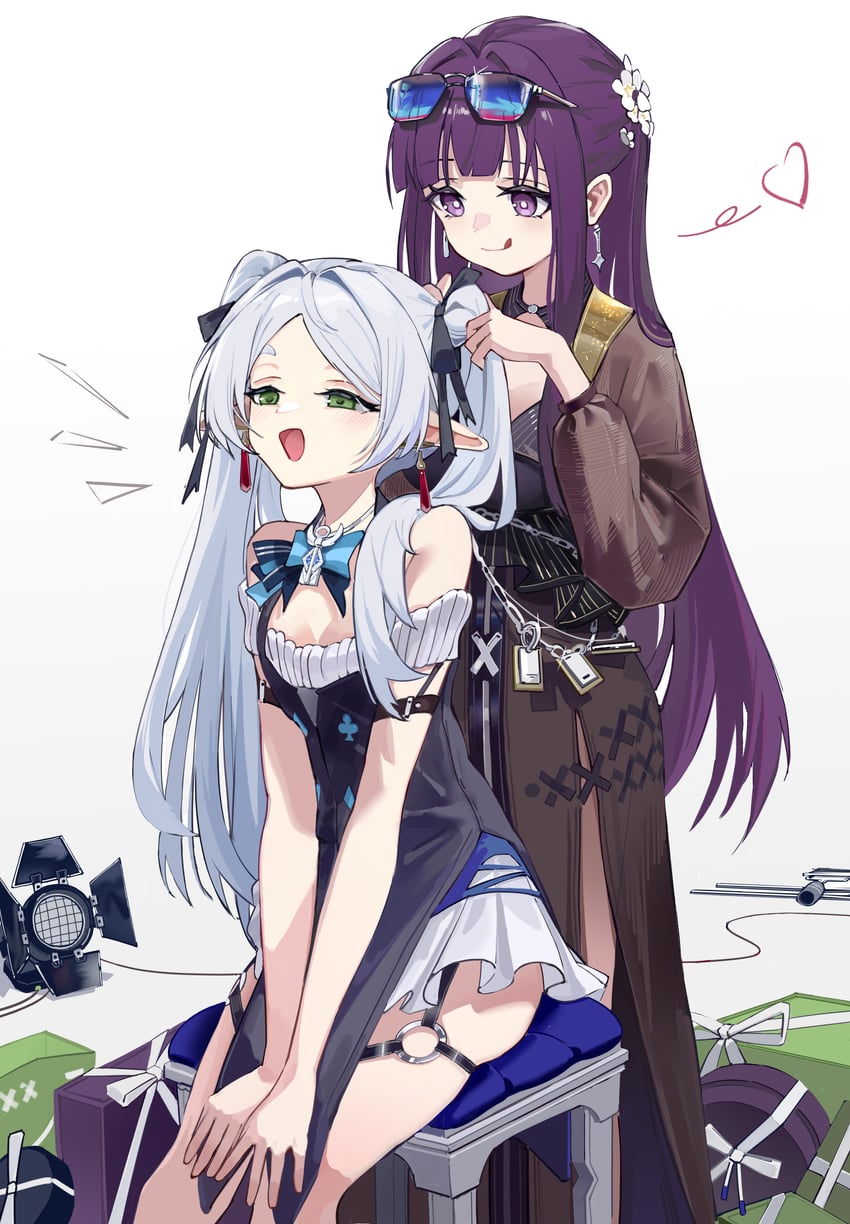 frieren and fern (sousou no frieren) drawn by samele_otaku