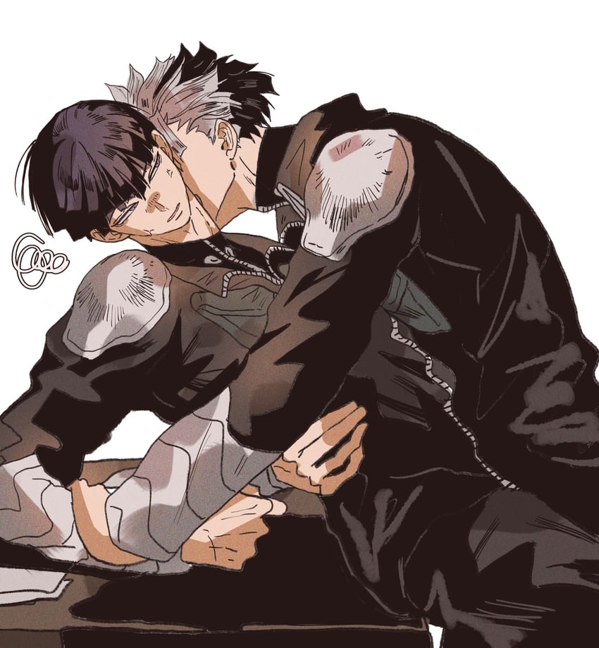 hoshina soshiro and narumi gen (kaijuu no. 8) drawn by mmmiaa