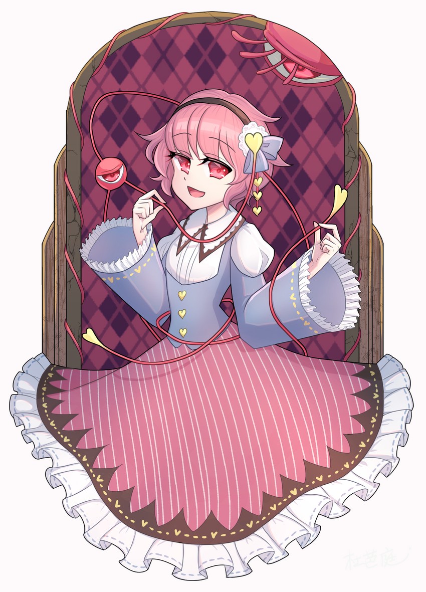 komeiji satori (touhou) drawn by bacon_(shippo_no_hito)