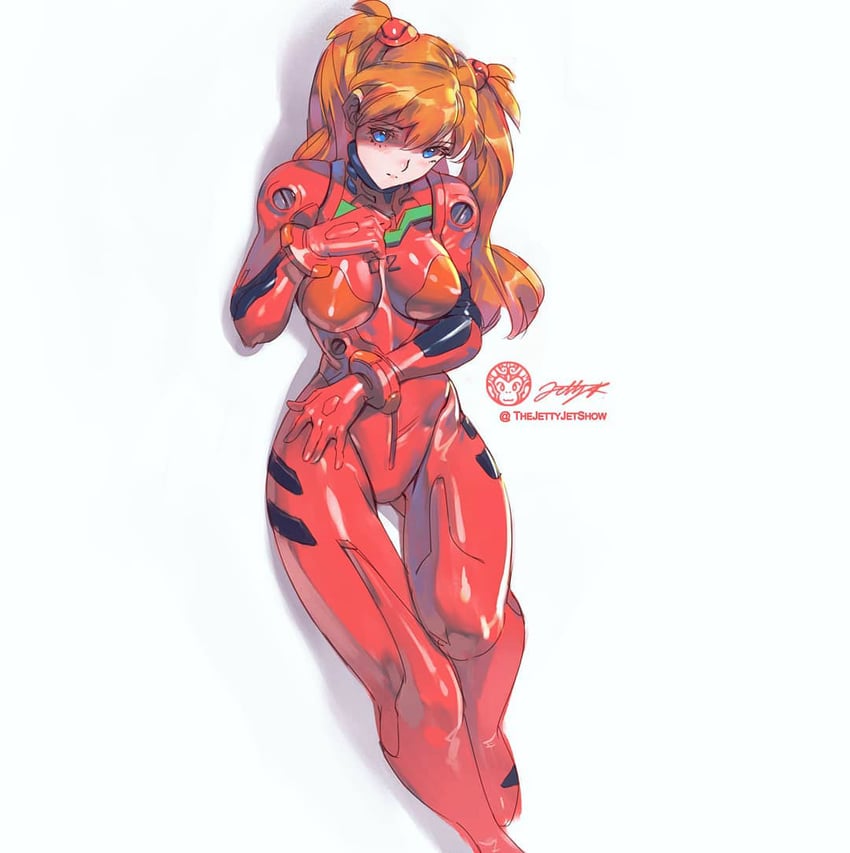 souryuu asuka langley (neon genesis evangelion) drawn by jet_kimchrea