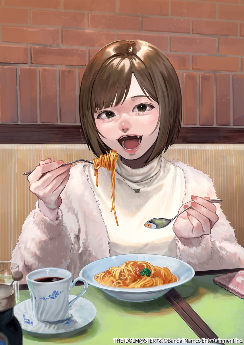 maekawa miku (idolmaster and 1 more) drawn by nugodesuga.