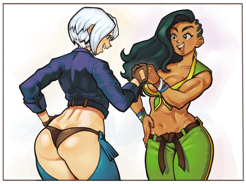 angel and laura matsuda (street fighter and 4 more) drawn by eduedude