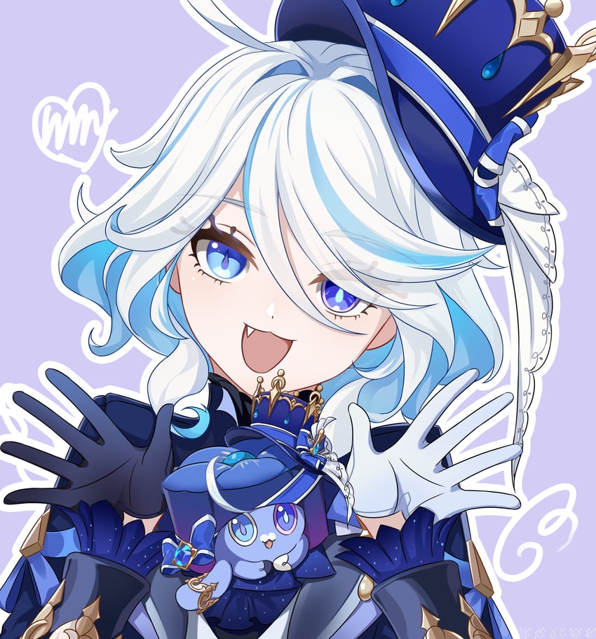 furina (genshin impact and 3 more) drawn by m78_zaitaoaotezhanshi