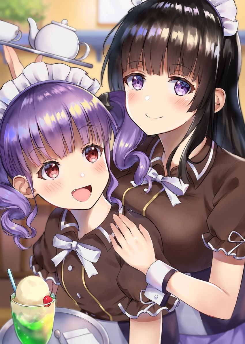 shirokane rinko and udagawa ako (bang dream!) drawn by mia_(fai1510)