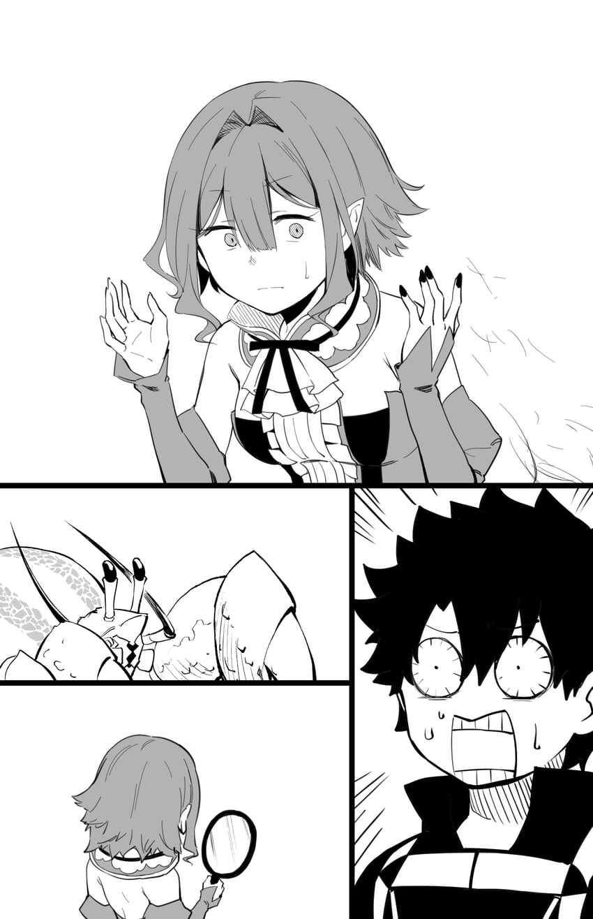 fujimaru ritsuka and baobhan sith (fate and 1 more) drawn by hirunagi