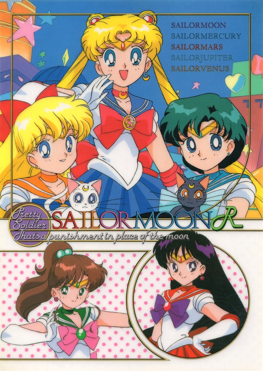 tsukino usagi, sailor moon, mizuno ami, aino minako, hino rei, and 7 more (bishoujo senshi sailor moon and 1 more) drawn by tadano_kazuko