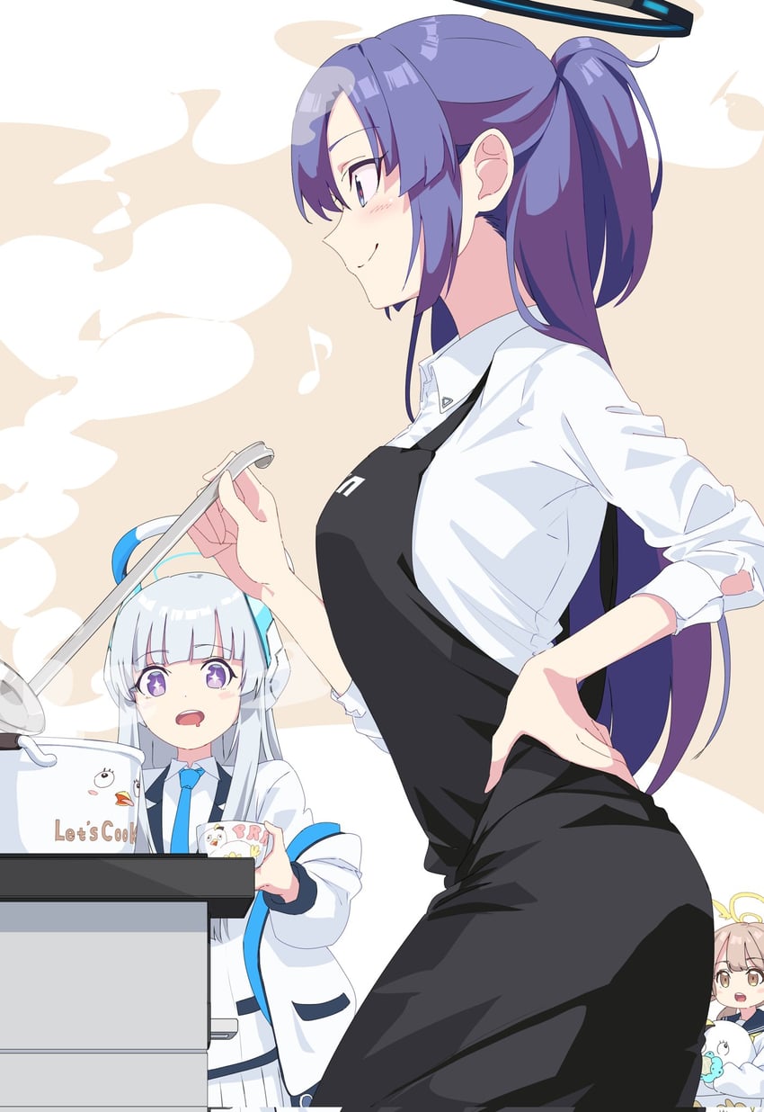 yuuka, noa, hifumi, and peroro (blue archive) drawn by momomatang