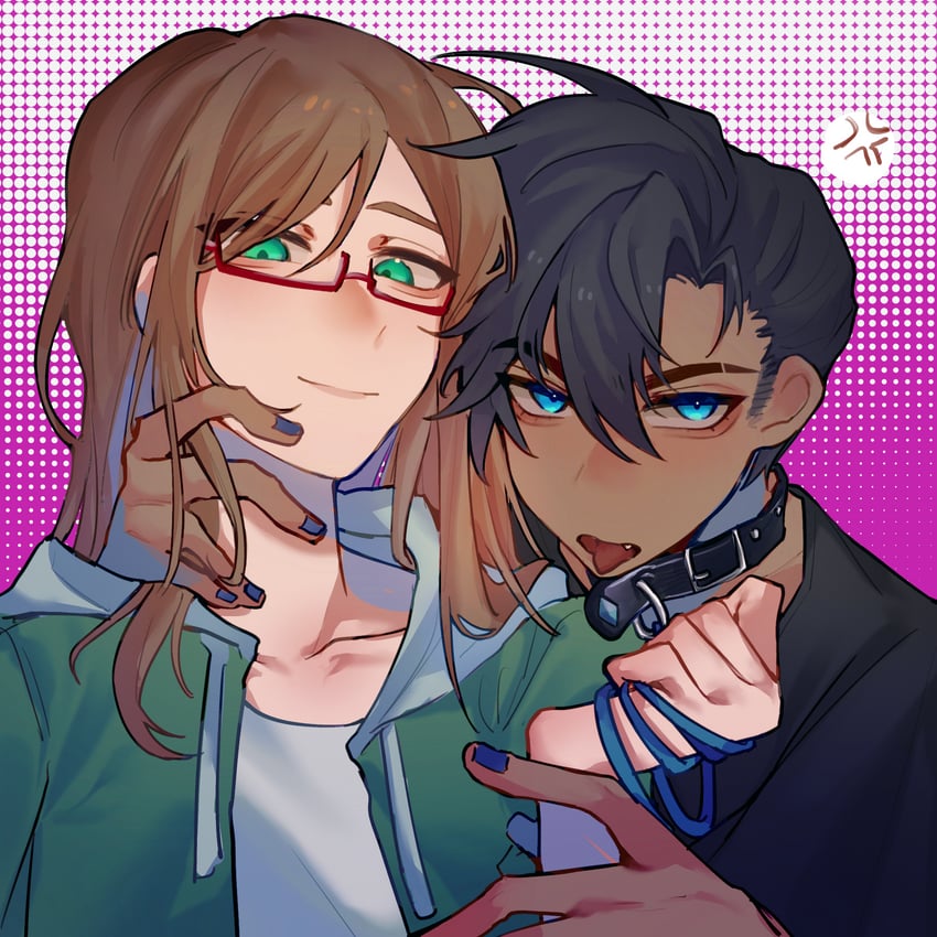 badboyhalo and skeppy (real life and 1 more) drawn by haoye81670