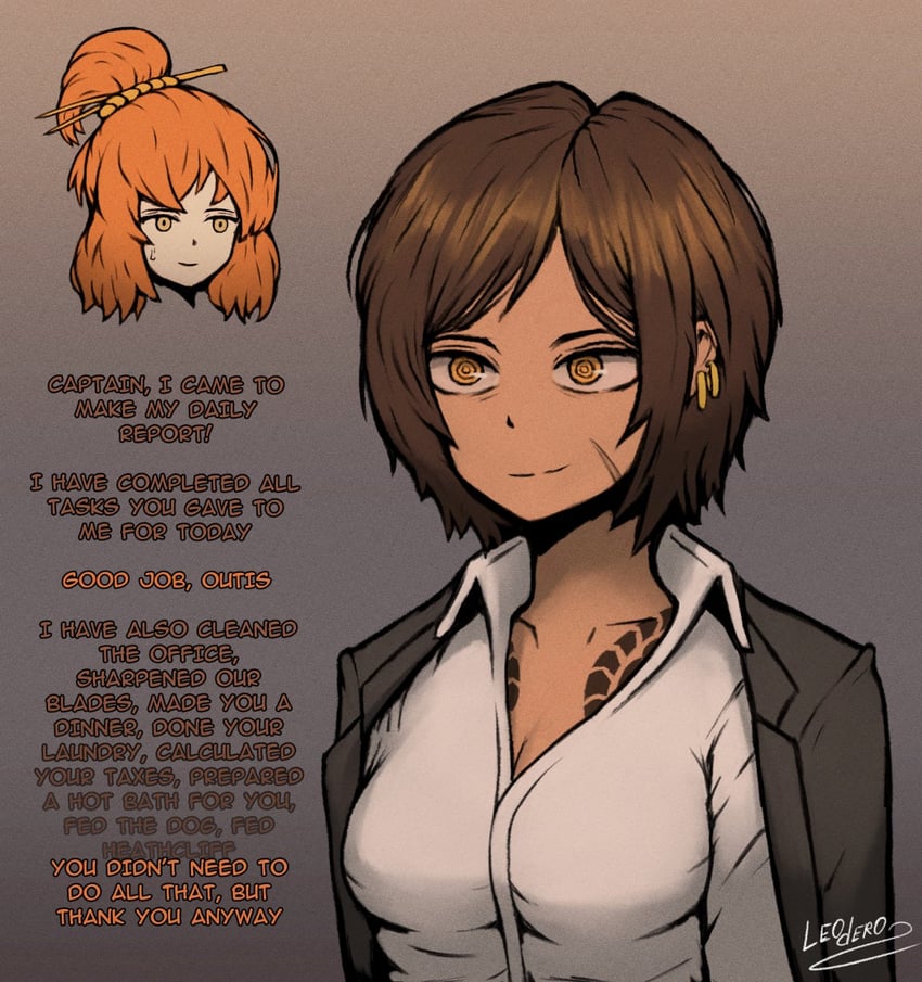 ishmael and outis (project moon and 1 more) drawn by leoderorero