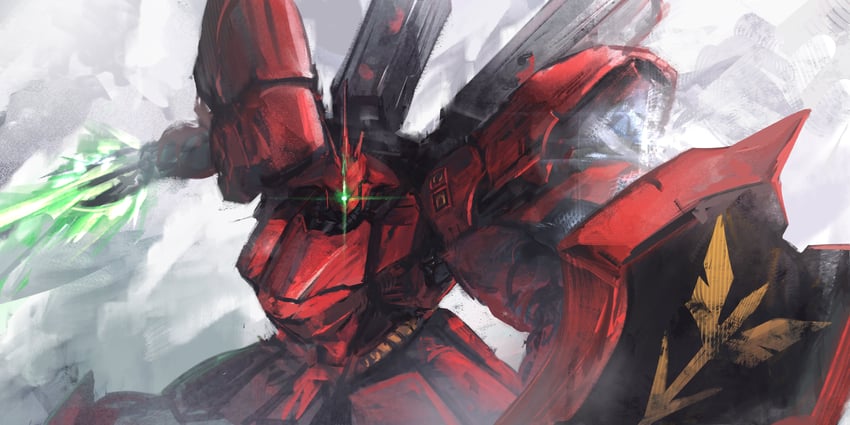 sazabi (gundam and 1 more) drawn by hyde_(tabakko)