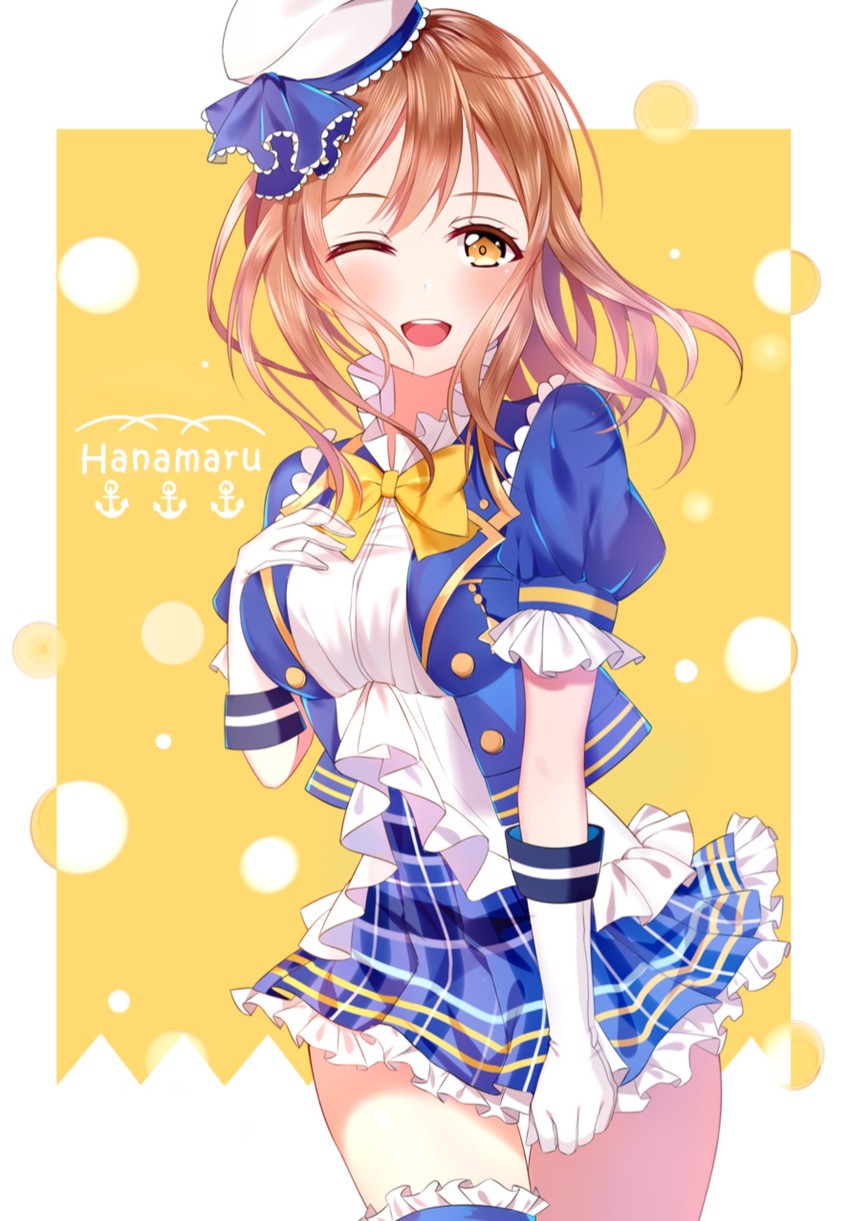 kunikida hanamaru (love live! and 1 more) drawn by junpaku_karen