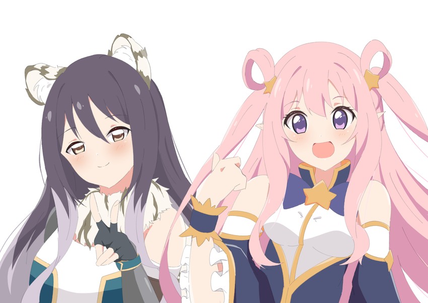 shiori and hatsune (princess connect!) drawn by kuroha_uma