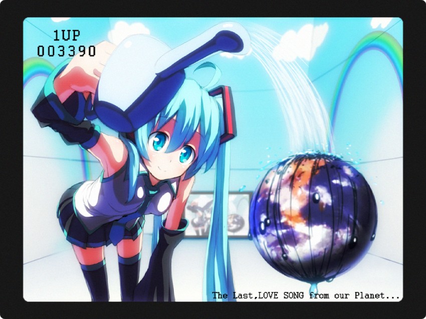 hatsune miku (vocaloid and 1 more) drawn by kasuga_ayumu_(haruhipo)