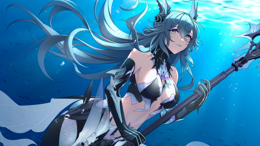 lamia and lamia: lost lullaby (punishing: gray raven) drawn by giresque