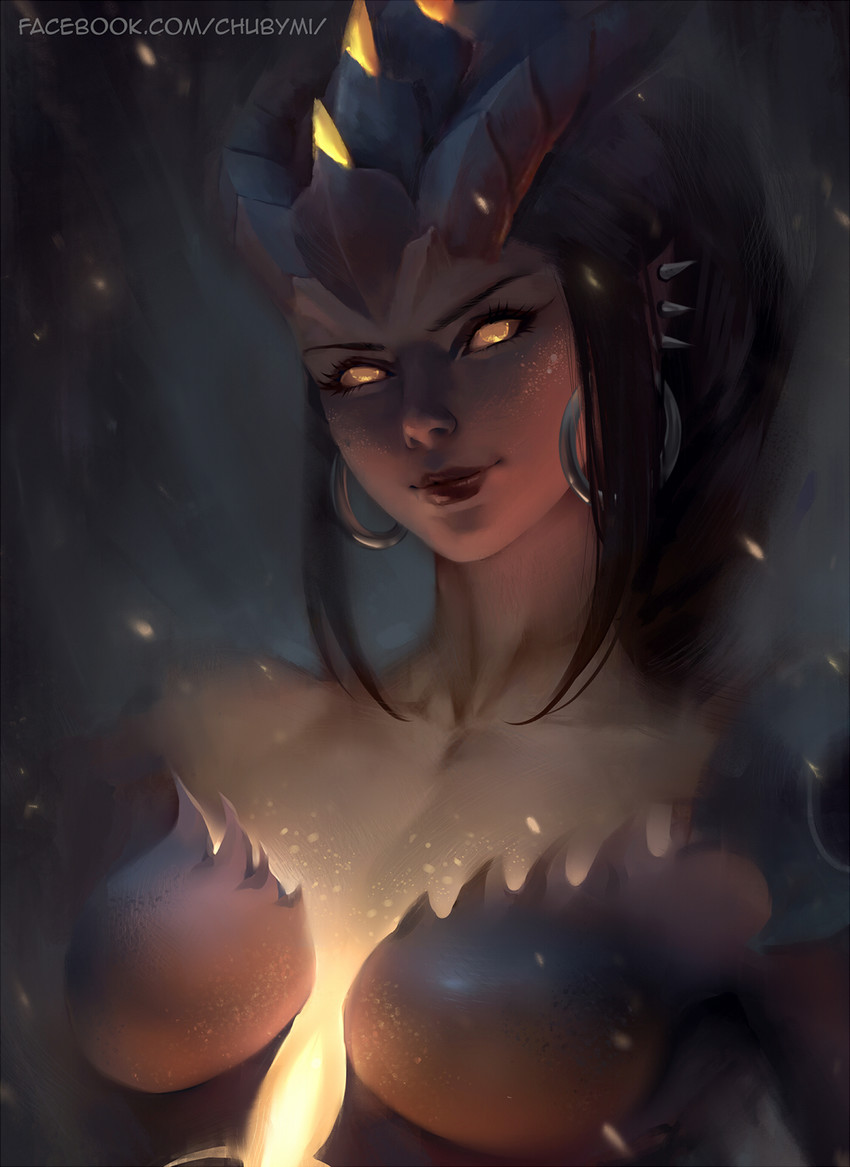symmetra and dragon symmetra (overwatch and 1 more) drawn by chuby_mi