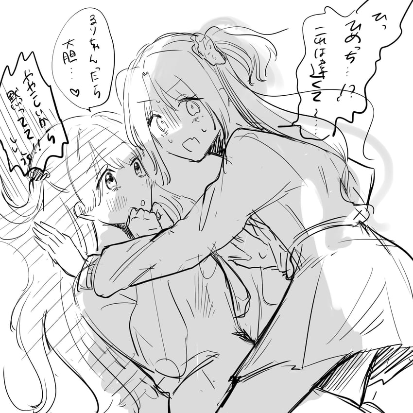 fujishima megumi, osawa rurino, and anyoji hime (love live! and 1 more) drawn by nunyara361