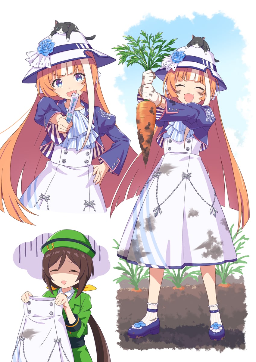 hayakawa tazuna and akikawa yayoi (umamusume) drawn by laika_(sputnik2nd)