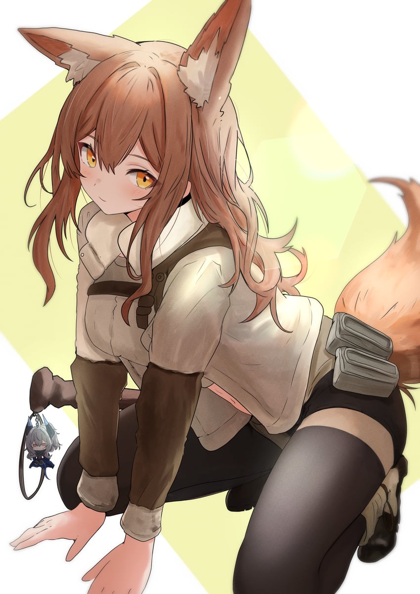 franka and liskarm (arknights) drawn by sora_mame_(princess_0sora)