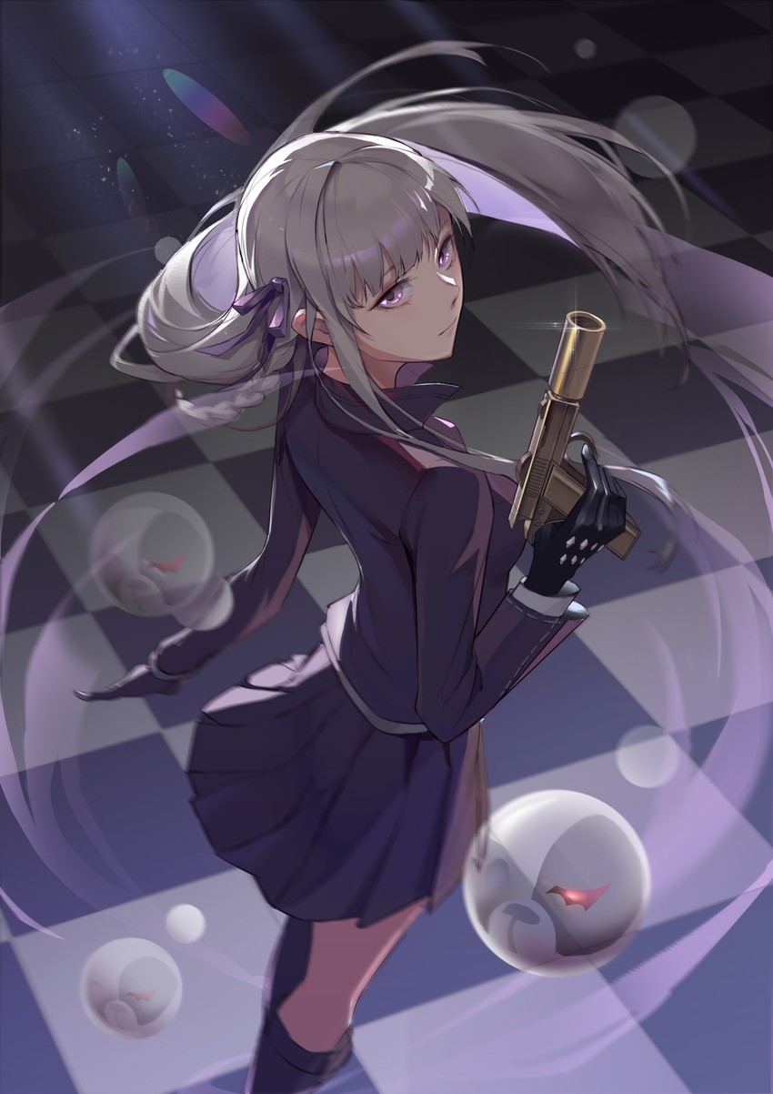 kirigiri kyoko (danganronpa and 1 more) drawn by bebai