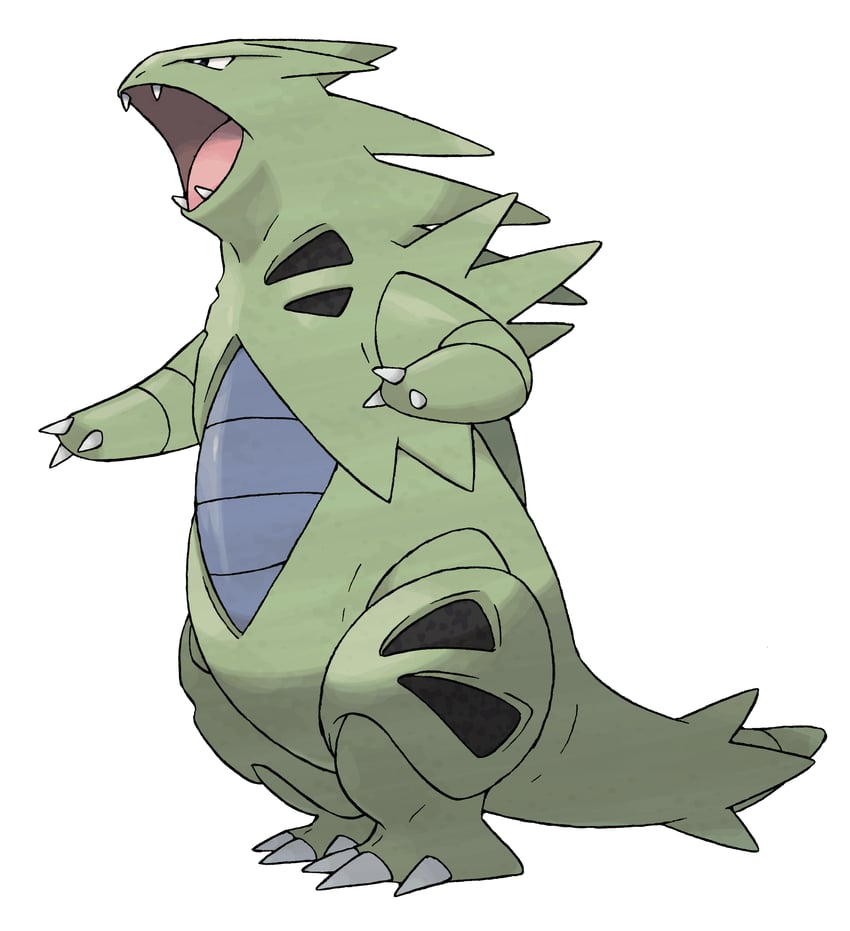 tyranitar (pokemon and 1 more) drawn by sugimori_ken