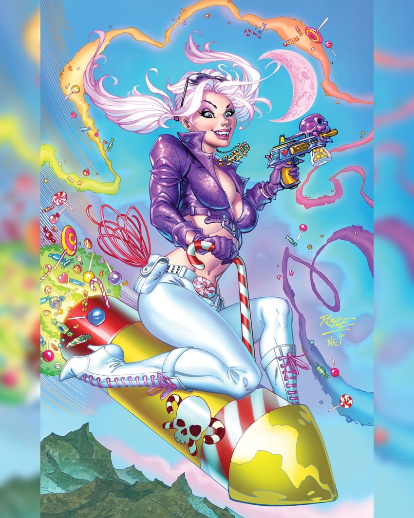 sweetie candy vigilante drawn by john_royle and nei_ruffino