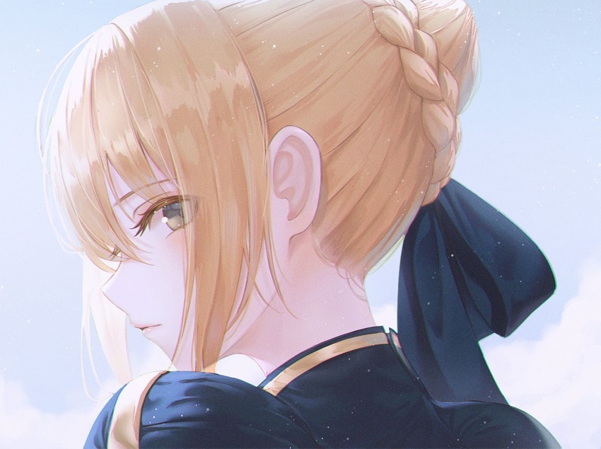 artoria pendragon and saber (fate and 1 more) drawn by jwkjwk0101