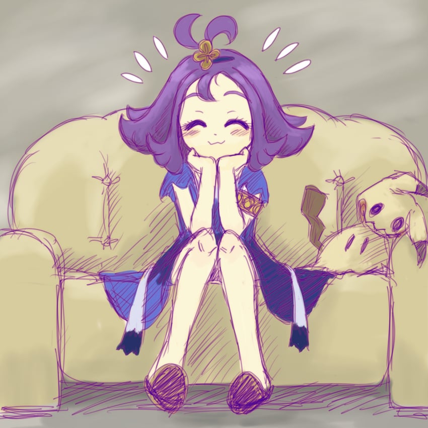 mimikyu and acerola (pokemon and 1 more) drawn by nokisakifuurin