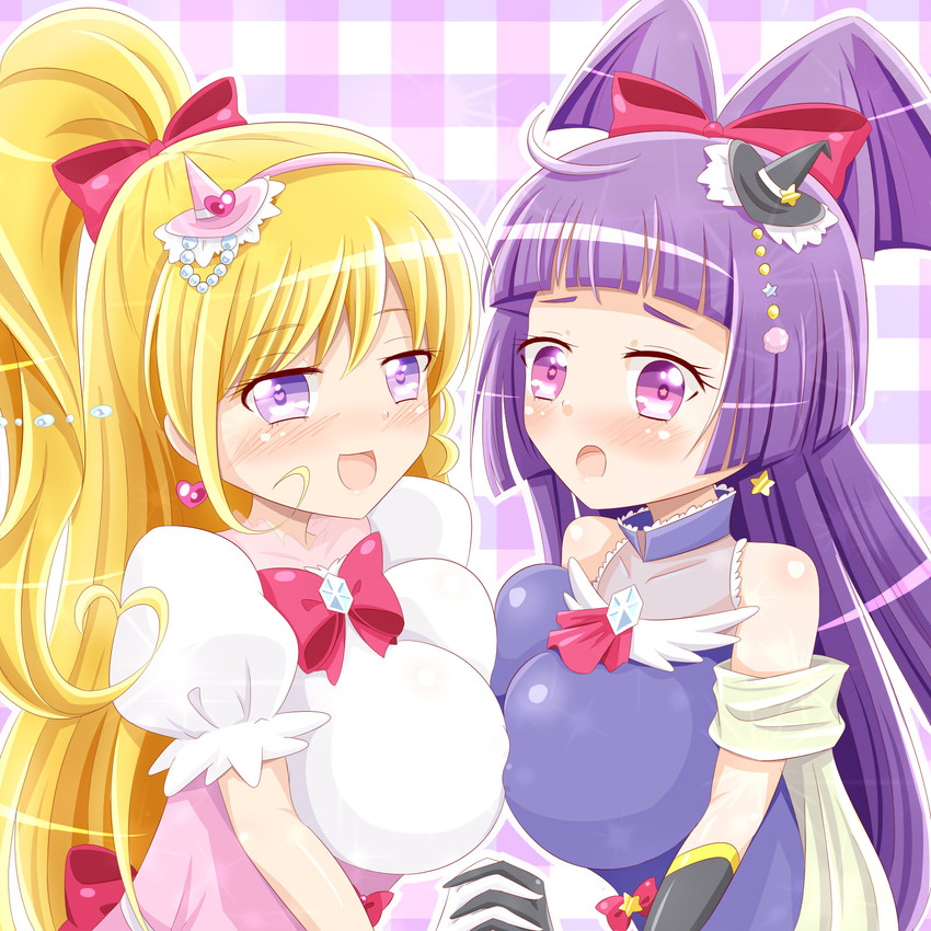 asahina mirai, izayoi liko, cure miracle, and cure magical (precure and 1 more) drawn by cherrose