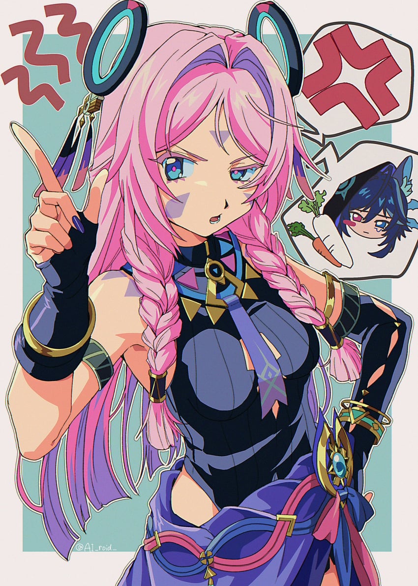 citlali and ororon (genshin impact) drawn by ai_roid