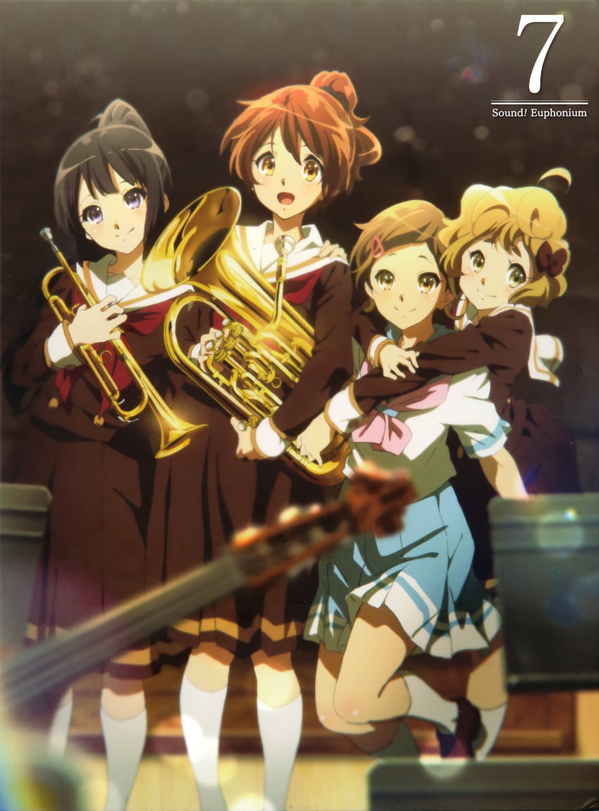 oumae kumiko, kousaka reina, kawashima sapphire, and katou hazuki (hibike! euphonium) drawn by ikeda_shouko