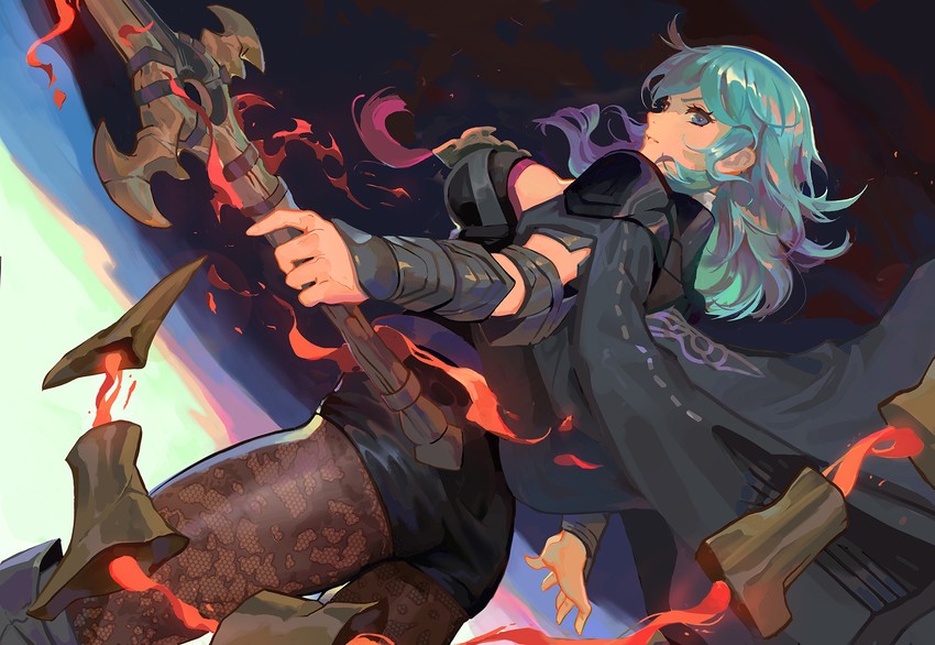 female byleth (fire emblem and 2 more) drawn by jimbobox