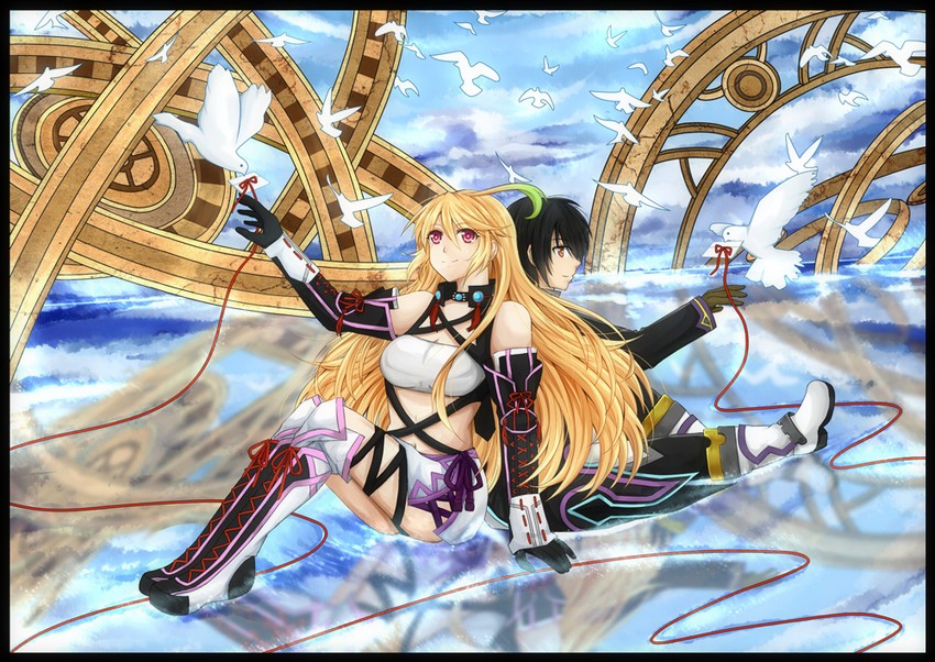 milla maxwell and jude mathis (tales of and 1 more) drawn by lyra-kotto