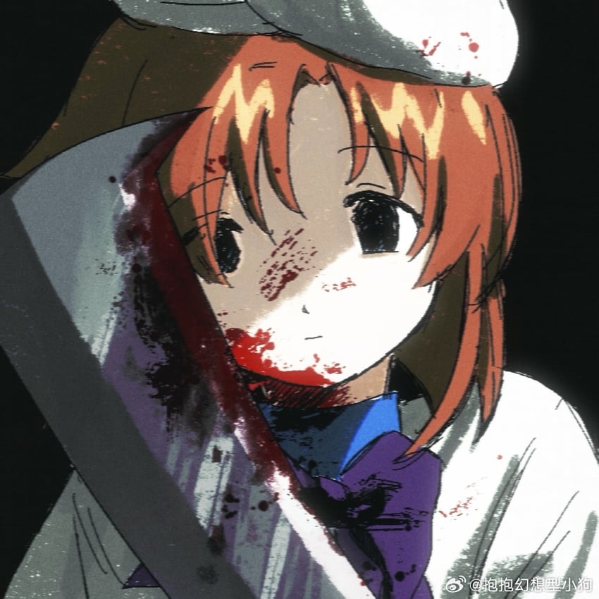 ryuuguu rena (higurashi no naku koro ni) drawn by bao_bao_huanxiang_xing_xiao_gou