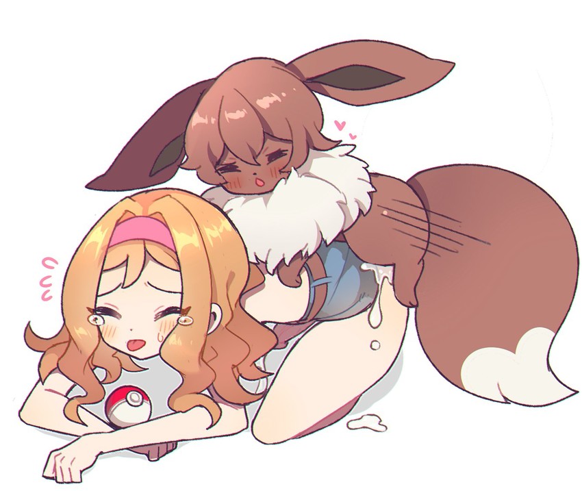 eevee (original and 1 more) drawn by aliceyawnin