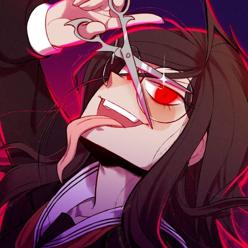 fukawa toko and genocider shou (danganronpa and 1 more) drawn by thewildwilds