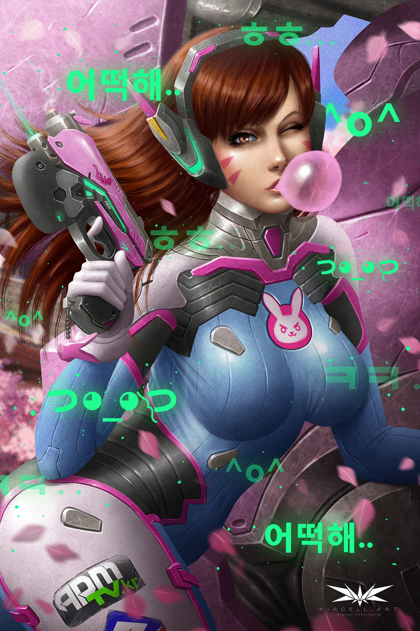 d.va (overwatch and 1 more) drawn by enrique_marcell