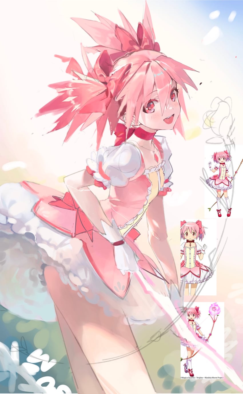 kaname madoka (mahou shoujo madoka magica) drawn by coloringday