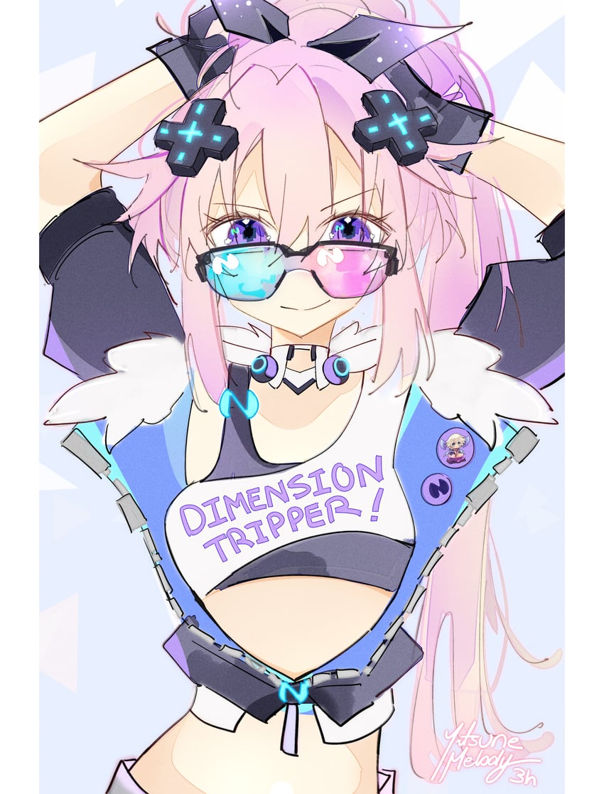 silver wolf, adult neptune, and melissa fahn (honkai and 3 more) drawn by yitsune_melody
