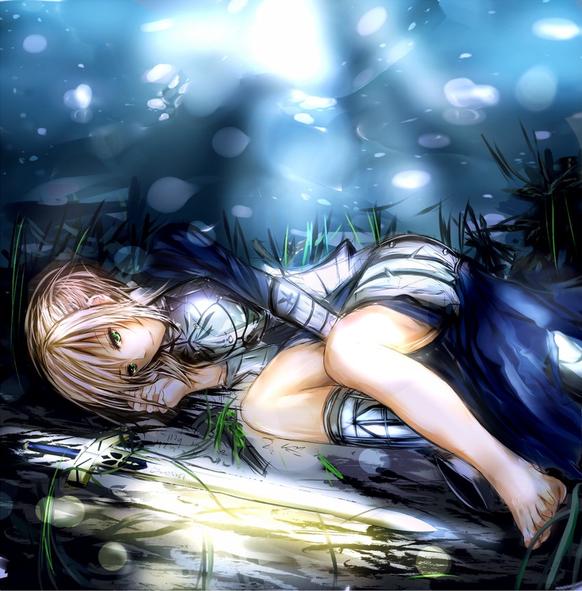 artoria pendragon and saber (fate and 1 more) drawn by misaka_12003-gou