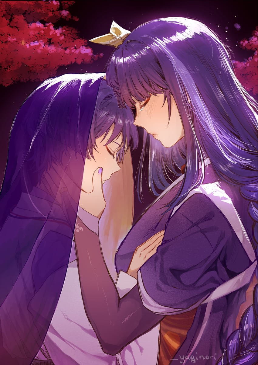 raiden shogun and scaramouche (genshin impact) drawn by yaginori