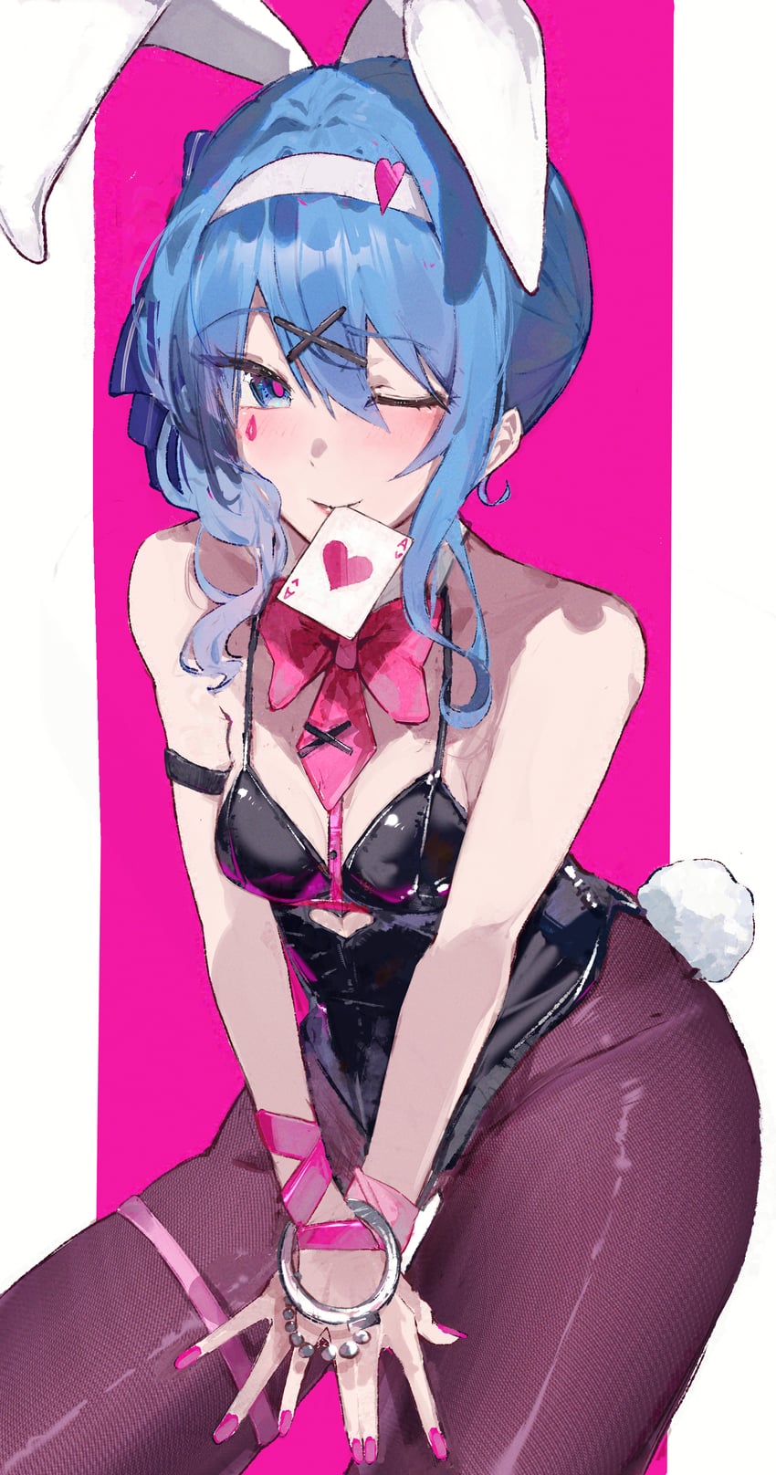 hoshimachi suisei (hololive and 1 more) drawn by virgo76612871