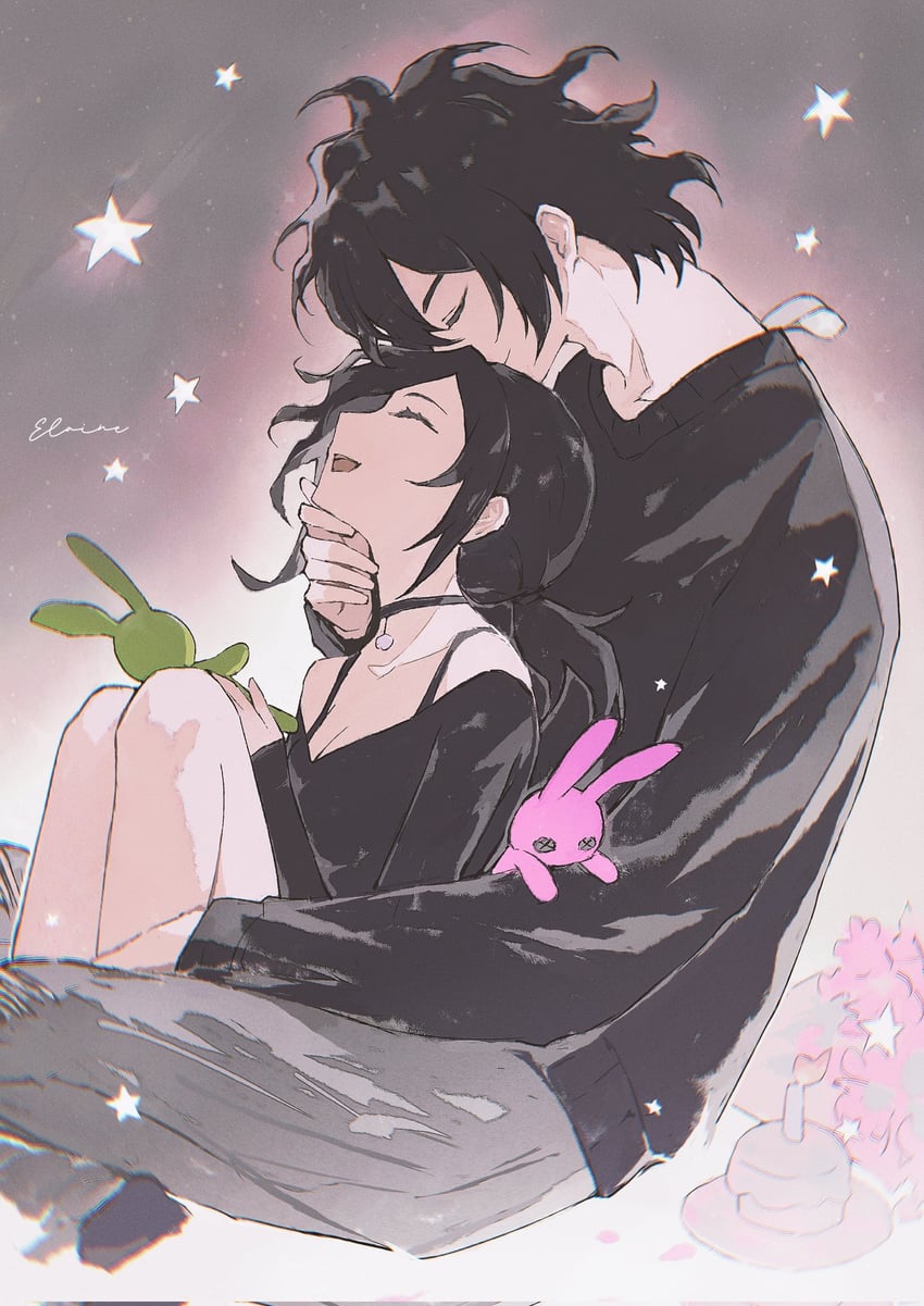 ashley graves and andrew graves (the coffin of andy and leyley) drawn by elaine-didaea