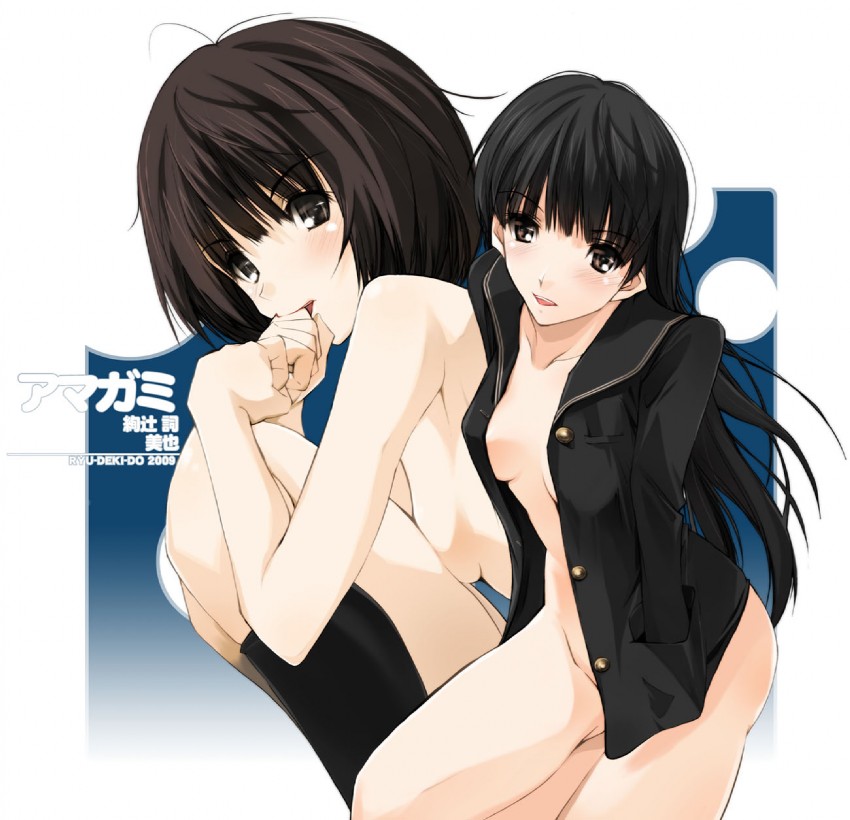 ayatsuji tsukasa and tachibana miya (amagami) drawn by nagare_hyougo