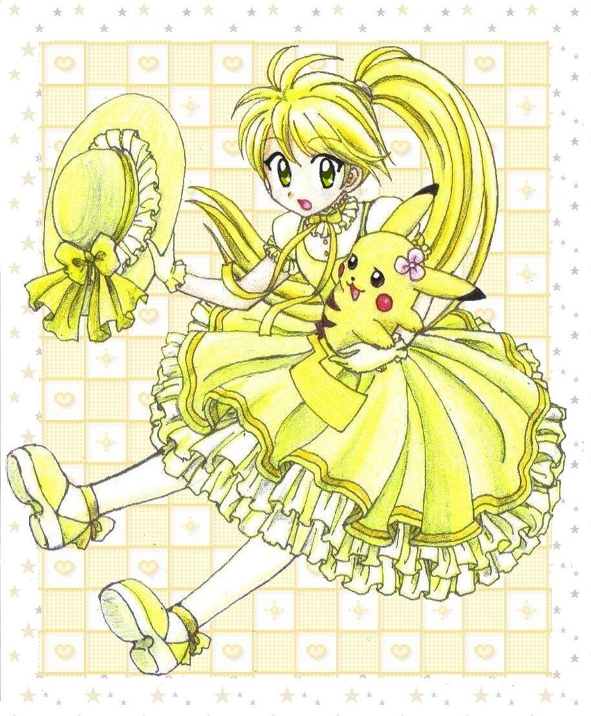 pikachu, yellow, and chuchu (pokemon and 1 more) drawn by chikorita85