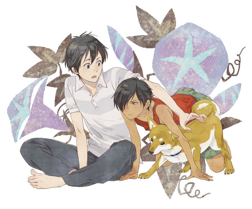 ikezawa kazuma, koiso kenji, and hayate (summer wars) drawn by nobingo