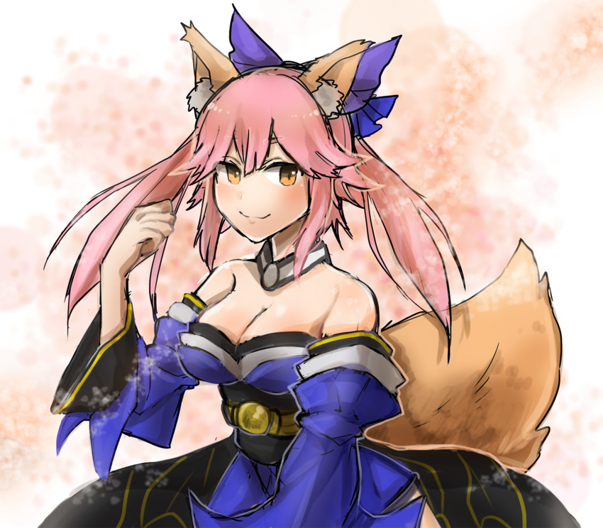 tamamo and tamamo no mae (fate and 1 more) drawn by moekuma0519