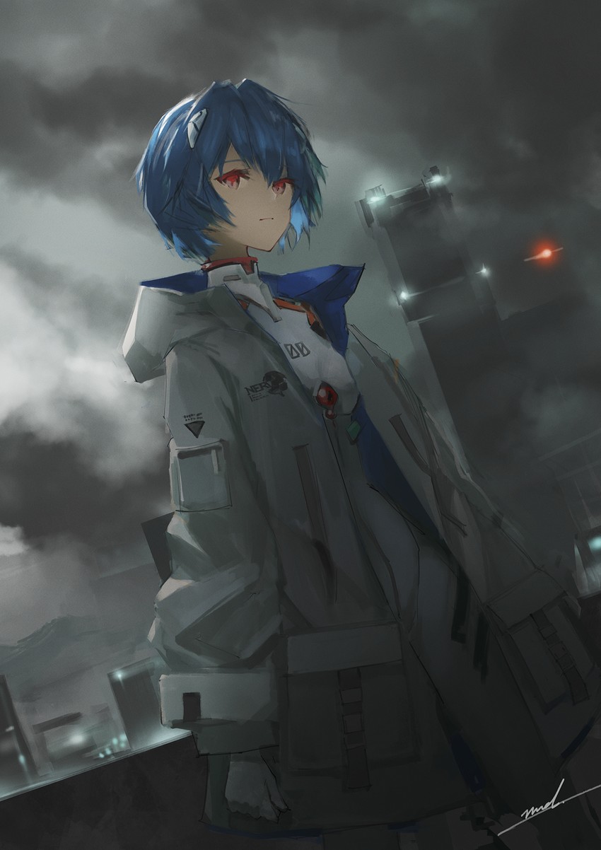 ayanami rei (neon genesis evangelion and 1 more) drawn by rmd