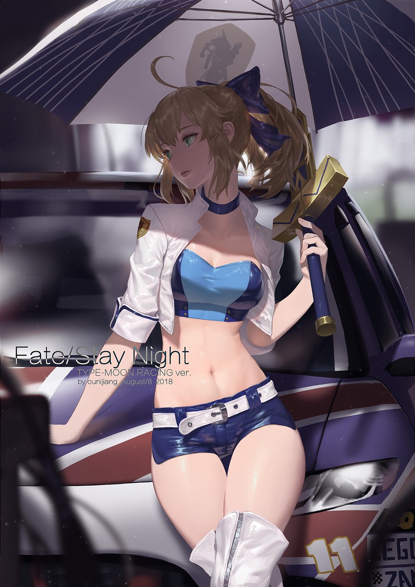 artoria pendragon and saber (fate and 1 more) drawn by ounijang