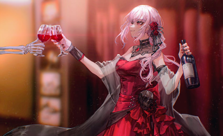 mori calliope (hololive and 1 more) drawn by quasarcake